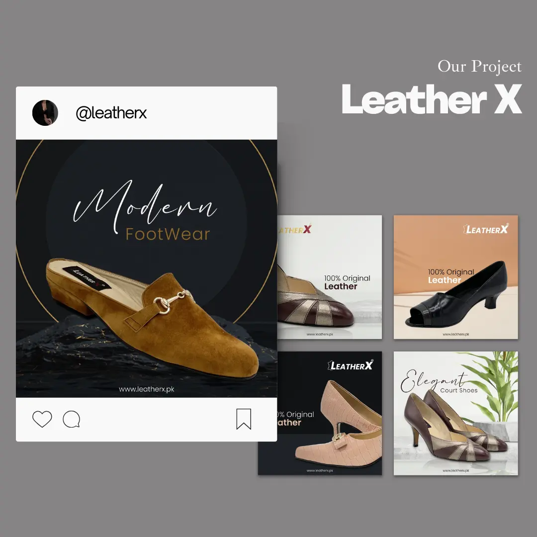 Leather X social creative by Brand Builders