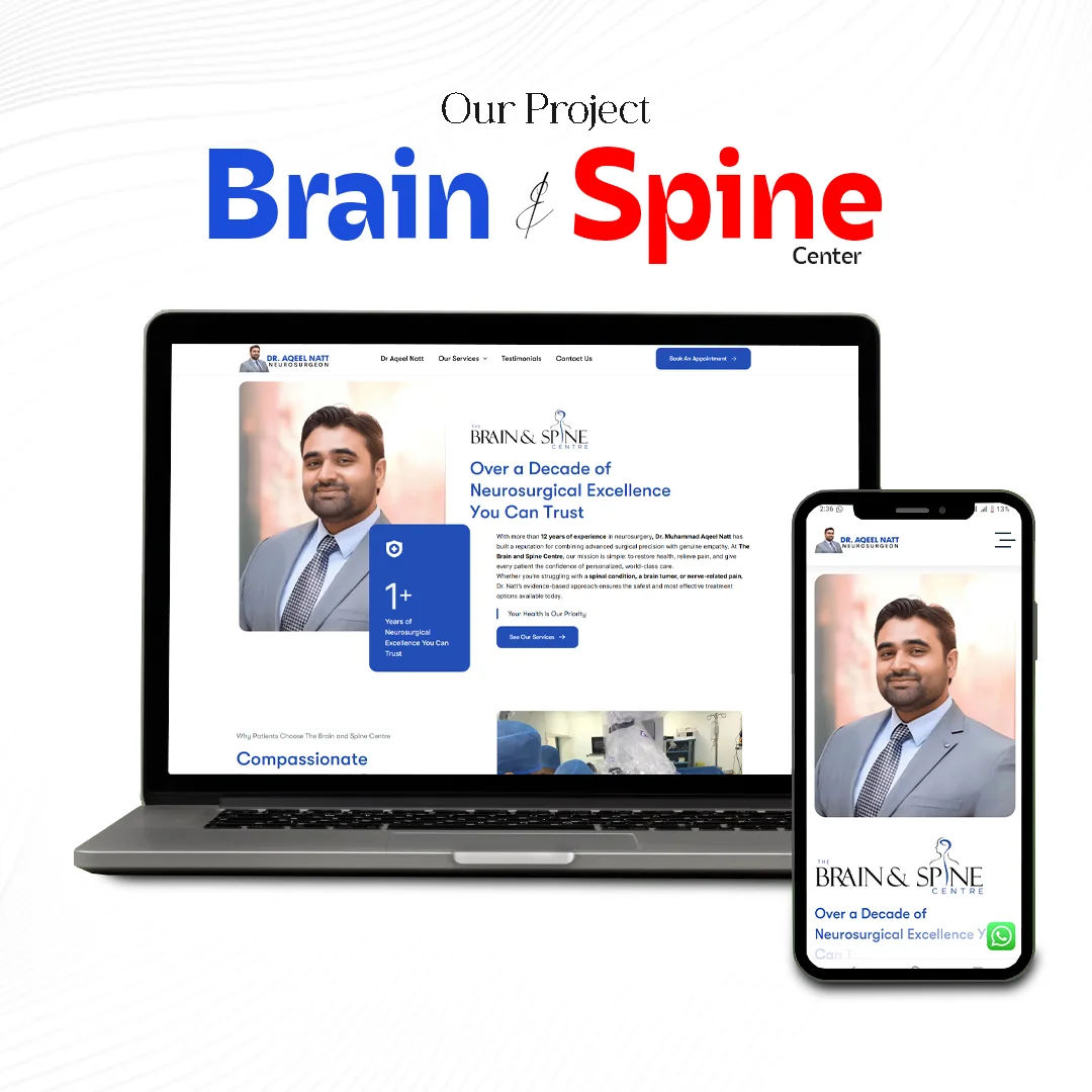 The Brain & Spine Center website project by Brand Builders