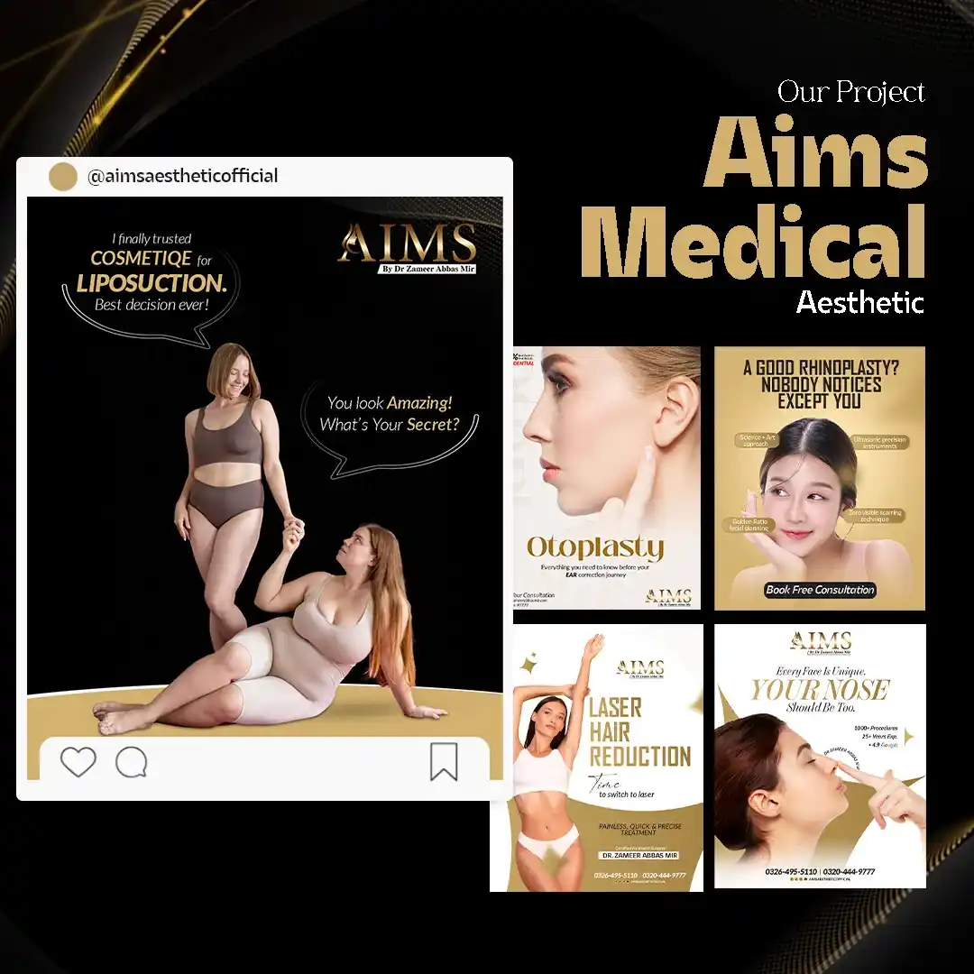 Aims Aesthetics social creative by Brand Builders